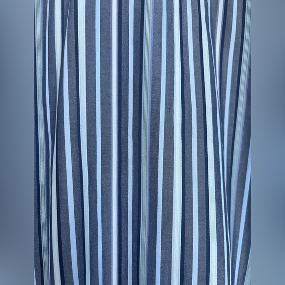 Men's Bugatchi Classic Fit Dress Shirt Blue Stripe Long Sleeve Button Up L - Picture 3 of 5